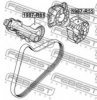 FEBEST 1987-R61 Tensioner Pulley, v-ribbed belt